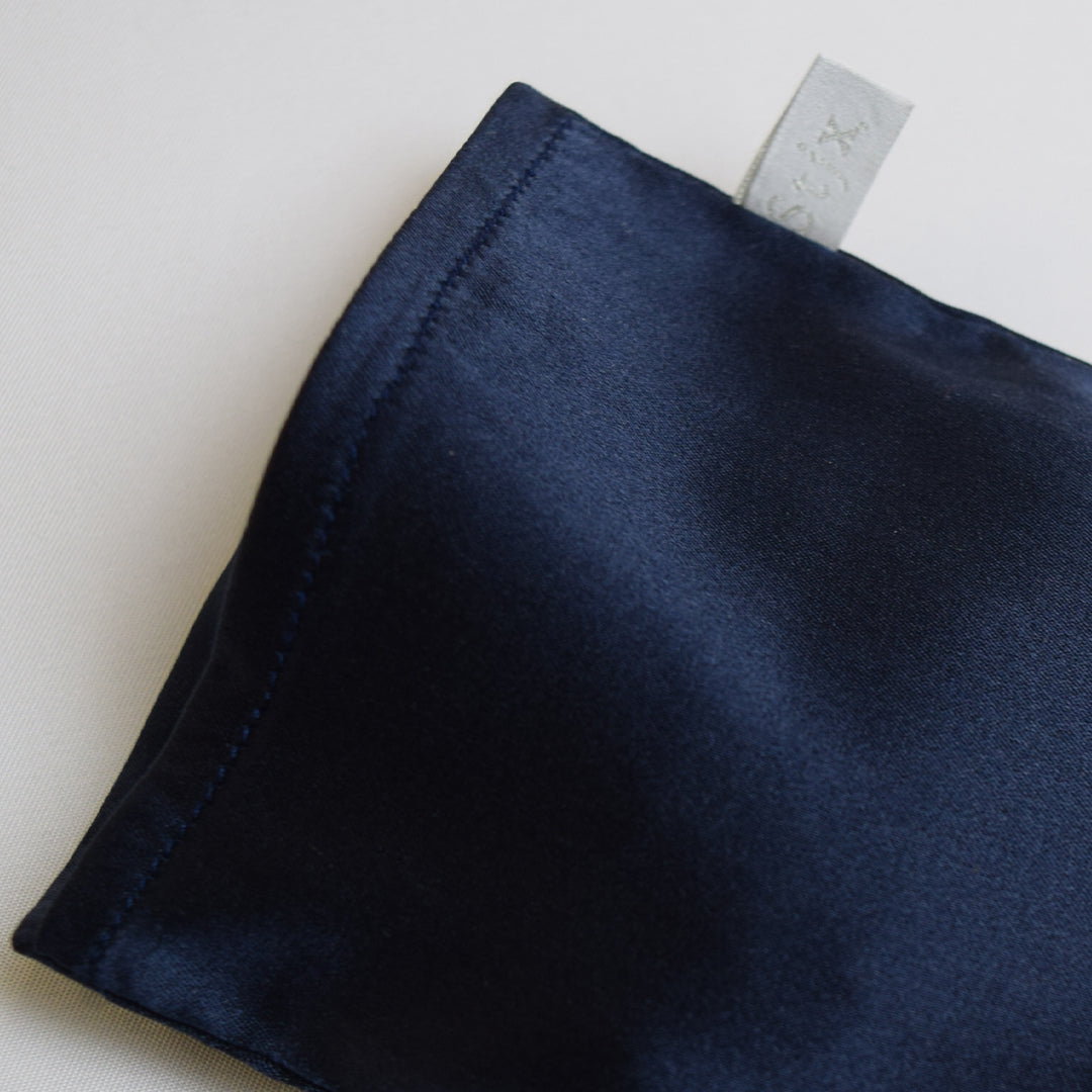 Silk Face Mask - Oxford Blue