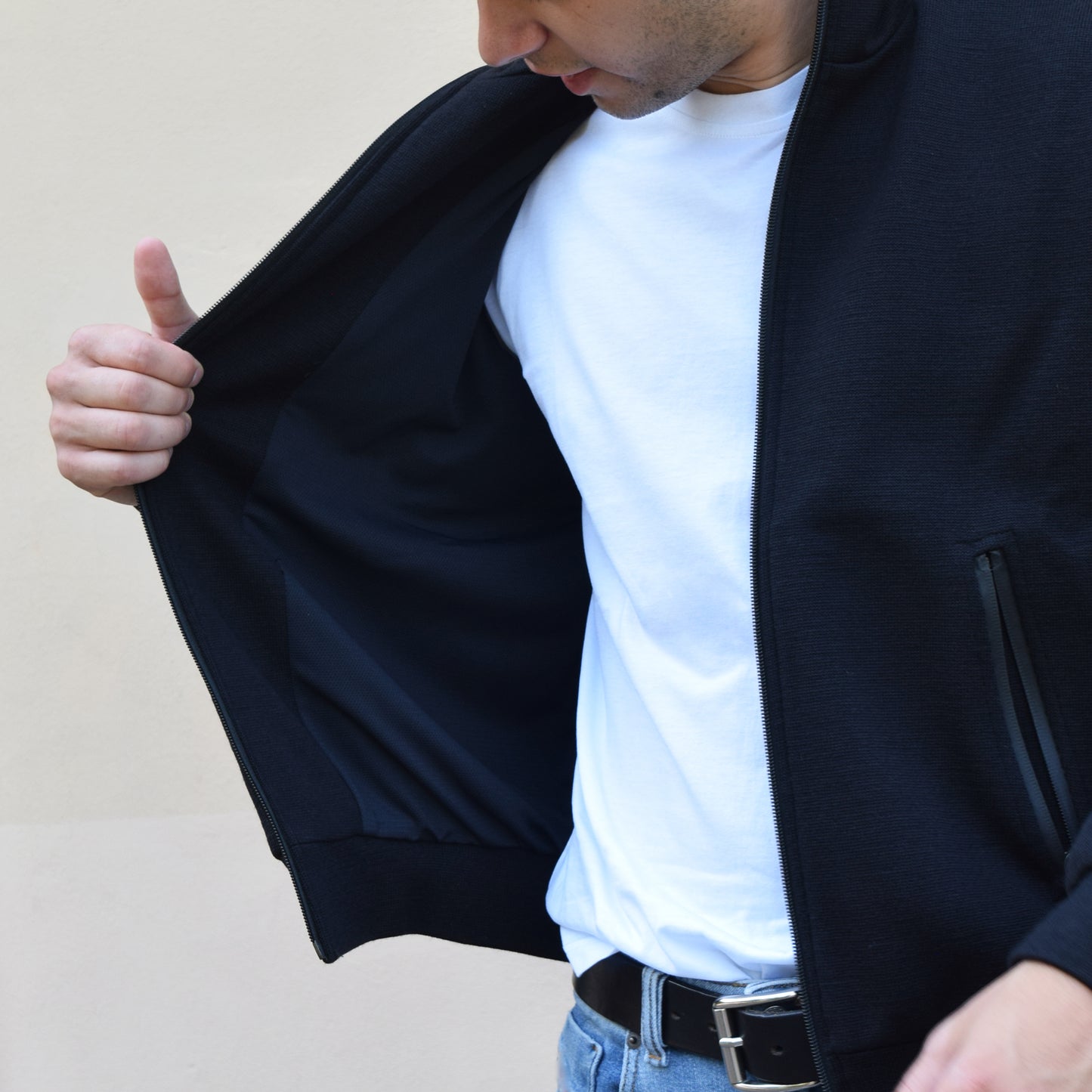 Windproof Wool Fleece - Black