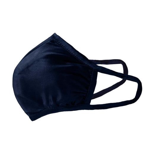 Silk Face Mask - Oxford Blue