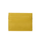 Leather Credit Card Holder - Yellow