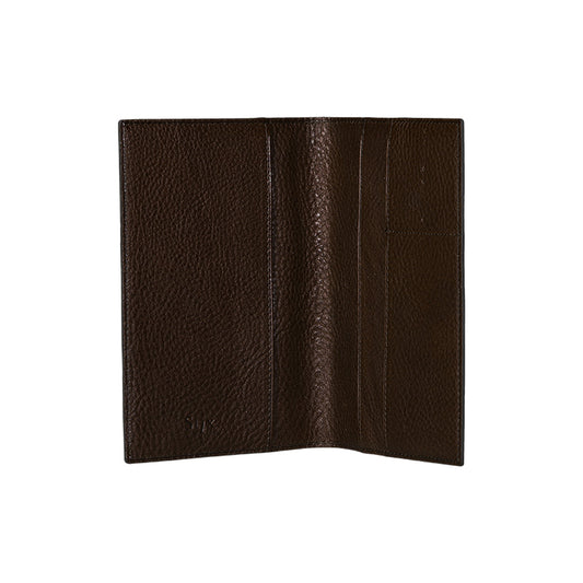 Leather Passport Holder - Brown