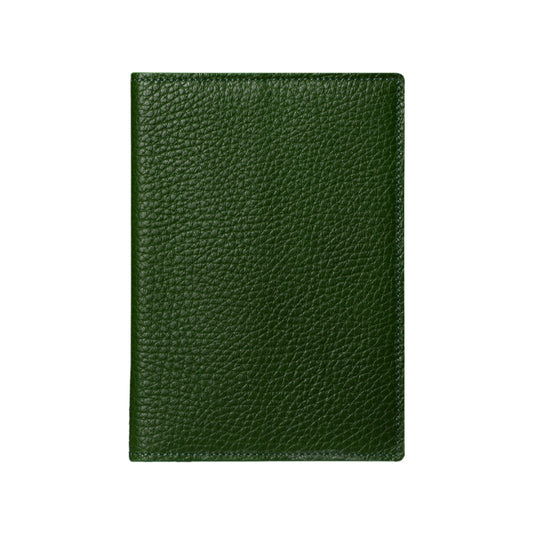 Leather Passport Holder - Green