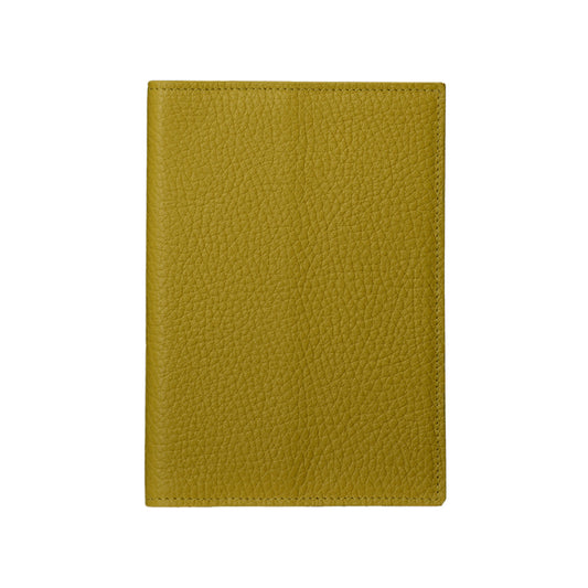 Leather Passport Holder - Yellow