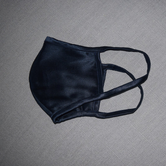 Silk Face Mask - Oxford Blue