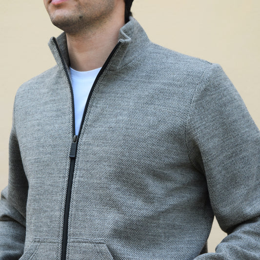 Windproof Wool Fleece - Grey